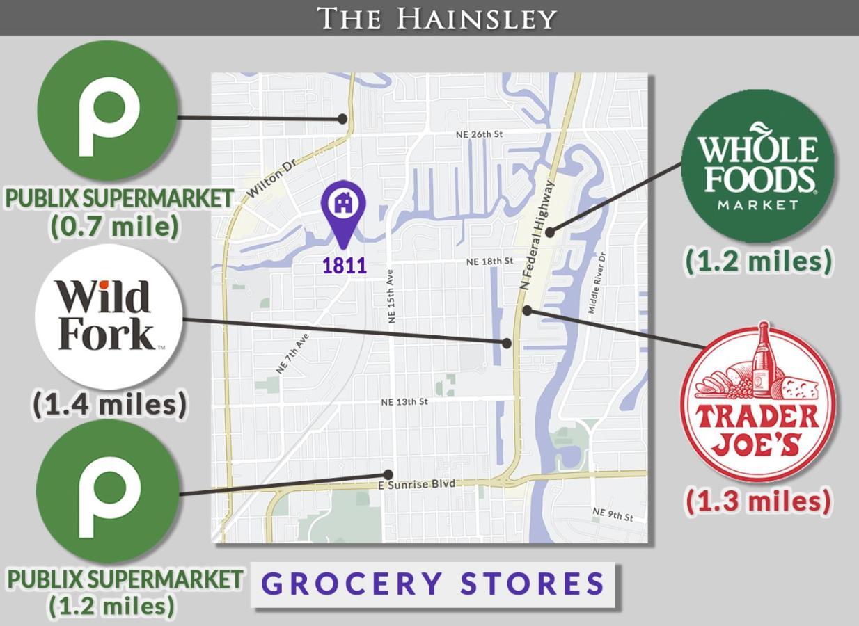 Hainsley Apartments - Walk To Wilton Drive フォート・ローダーデール エクステリア 写真